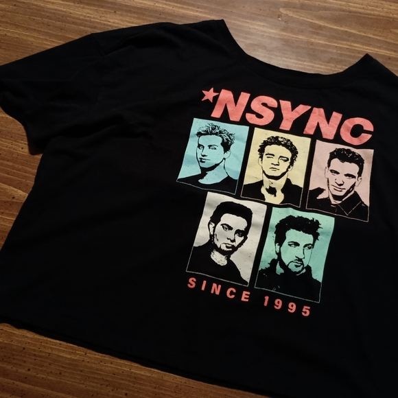 NSYNC T-SHIRT / CROP TOP - XL // Music Pop Band Graphic Tee Shirt - Picture 4 of 8
